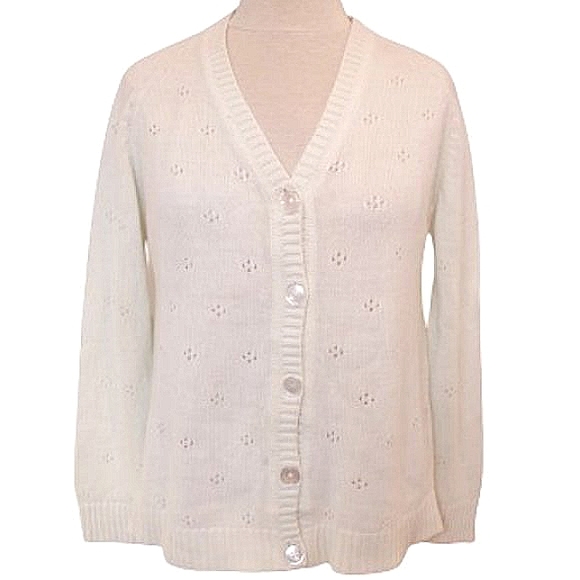 Kari Lynn Originals 1970s Vintage Cardigan- Sz. Med - Picture 1 of 9